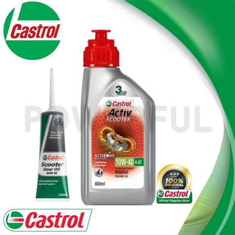 Castrol Minyak Hitam T Activ Scooter W Original Castrol