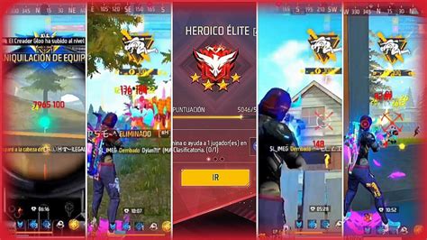 🔴así Juega Un Heroico Elite 4 A MÁs De 300 De Vida En Free Fire