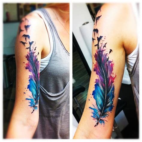 Los Mejores Dise Os De Tatuajes De Plumas Ideas De Tatuajes