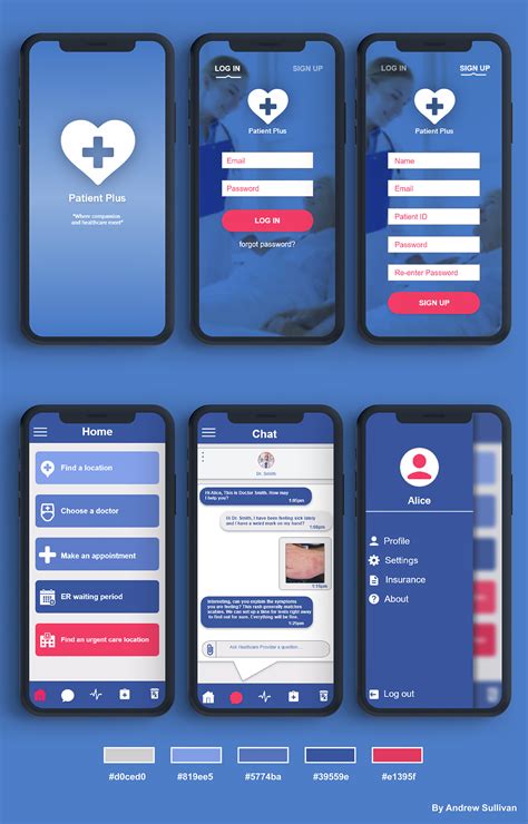 Patient Plus Ui Ux Design Mobile App Images Behance