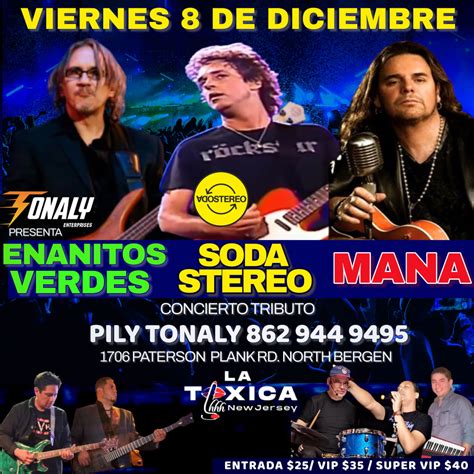 Concierto Tributo A Mana Soda Stereo Y Enanitos Verdes Tickets Boletos