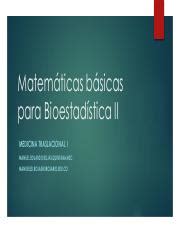 Bioestad Stica Ii Merq Pdf Matem Ticas B Sicas Para