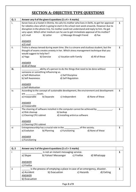 Information Technology Cbse It 402 Solution Sample Paper 2020 2021