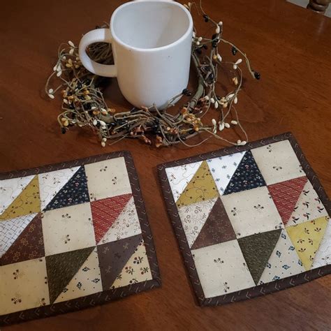 Quilted Mug Rug Etsy