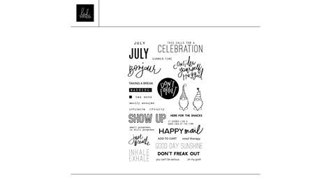 Digital July Captions Stamp Heidi Swapp Shop