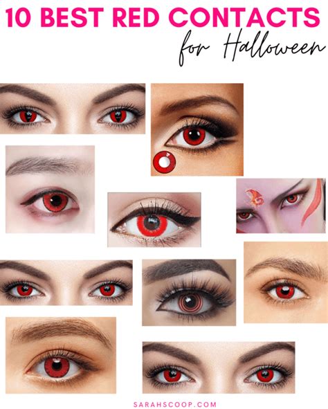 10 Best Red Contacts For Halloween (2024) | Sarah Scoop