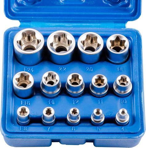 Female E Torx Socket Set Drive E E External Torque