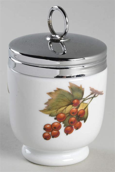 Evesham Gold King Size Egg Coddler And Lid By Royal Worcester