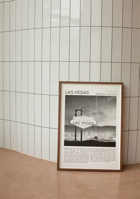 Las Vegas Black and White Digital Print, Vintage Wall Art, Travel Black ...