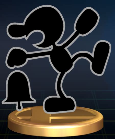 File Mr Game Watch Brawl Trophy Png SmashWiki The Super Smash