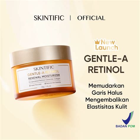 SKINTIFIC Retinol Cream Pelembab Wajah Moisturizer Anti Aging