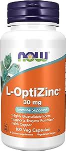 Now Supplements L Optizinc Mg With Copper Highly Bioavailable