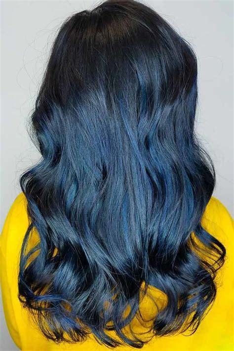 50 Mysterious Blue Black Hair Color Combinations For Deep And Vibrant Looks Hair Color For