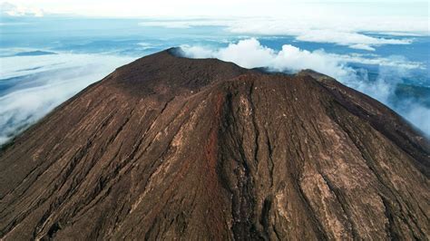 Download Aerial view of Mount Slamet or Gunung Slamet is an active ...