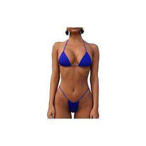 Orandesigne Costume Da Bagno Donna Micro Bikini String Brasiliana Vita