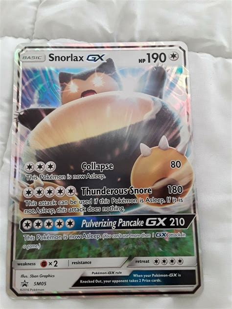 Mavin Pok Mon Jumbo Snorlax Gx Promo Pokemon Sm