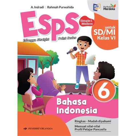 Jual KURIKULUM MERDEKA BUKU ESPS BAHASA INDONESIA SD MI Kelas 1 2 3 4 5