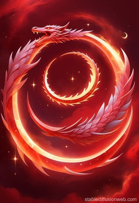 Red Ouroboros Background Stable Diffusion Online