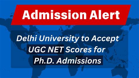 Delhi University To Accept Ugc Net Scores For Phd Admissions From