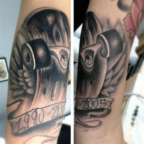 100 Skateboard Tattoos For Men Cool Designs Part Two