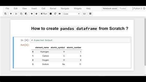 Creating Pandas Dataframe Python