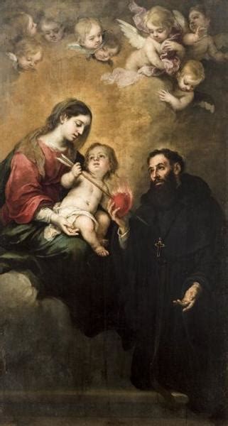 St Augustine With The Virgin And Child C1664 C1670 Bartolome