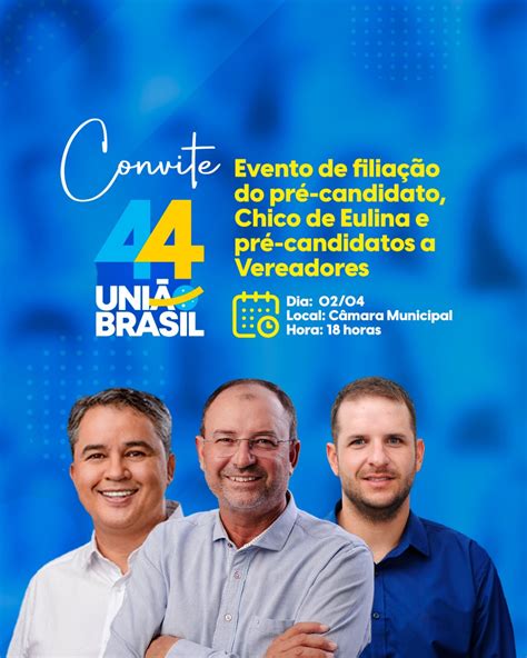 Pré candidato a prefeito Chico de Eulina anuncia evento de filiação