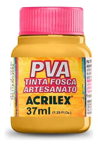 Tinta Fosca Artesanato Pva Ml Amarelo Ocre Acrilex Mercadolivre