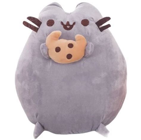 MASKOTKA PLUSZOWA PLUSZAK KOTEK KOT PUSHEEN PUSZEN CIASTKO 24 CM DUŻA