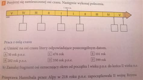 Klsasa Historia Przyjrzyj Si Zamieszczonej Osi Czasu Nast Pnie D