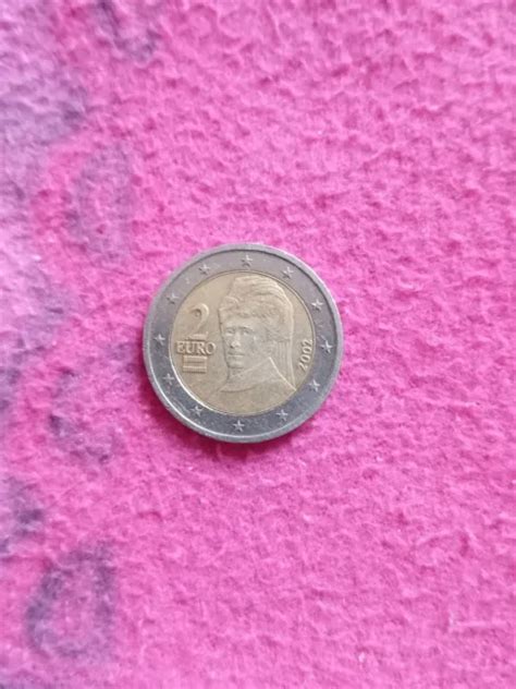 Une Pi Ce Rare De Euros Bertha Von Suttner Autriche Eur