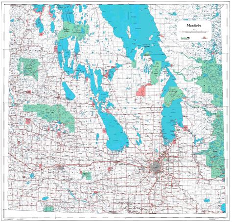 M5001 – Base Map of Southern Manitoba – Repromap Ltd.