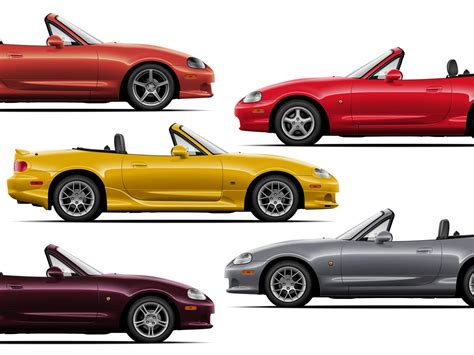 Mazda Miata Mx-5 NB OEM Colors Poster - Etsy