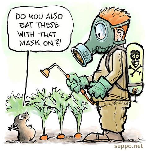 Gardening Garden Vole And Pesticide Environmental Cartoons