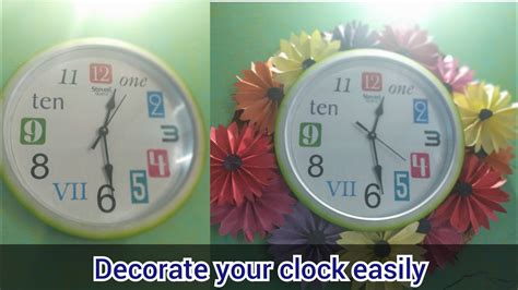 Give Your Clock A New Look Very Easily In Less Budget Diy Wall Clock