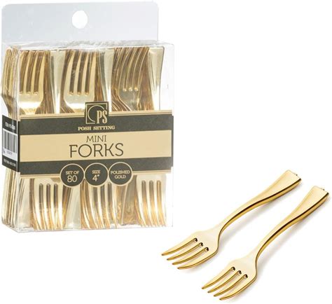 Classic Black Plastic Tiny Tasters Mini Forks 3 75″ Pack Of 50 Durable And Bpa