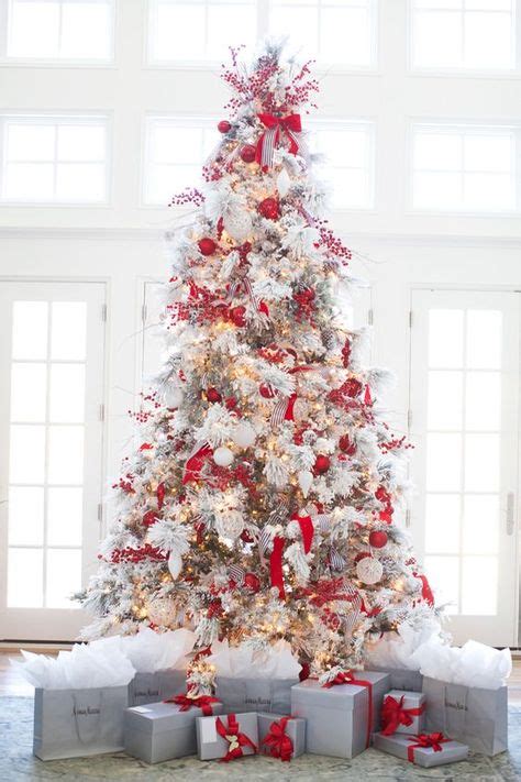 9 Christmas Tree Red And Silver Ideas Christmas Tree Christmas Decorations Christmas Tree