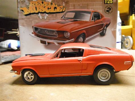 1968 Mustang GT 2 N1 Plastic Model Car Kit 1 25 Scale 854215