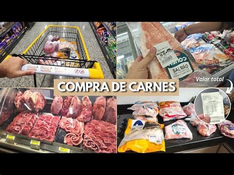 COMPRA DE CARNES PARA O MÊS VLOG NO MERCADO ORGANIZAÇÃO E VALORES