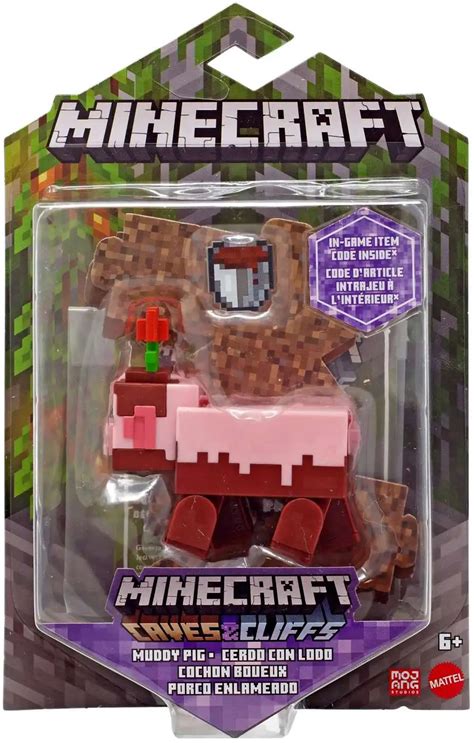 Minecraft Caves Cliffs Muddy Pig 325 Action Figure Mattel Toys Toywiz