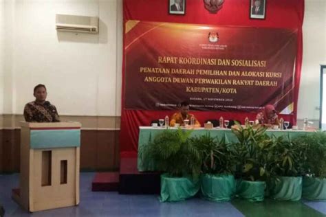 Ketua Kpu Batang Sebut Penataan Dapil Untuk Pemilu Masih Tetap