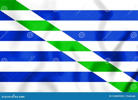 3D Flag of Catano, Puerto Rico. Stock Illustration - Illustration of ...