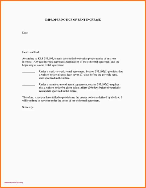 Rent Increase Letter Template PARAHYENA