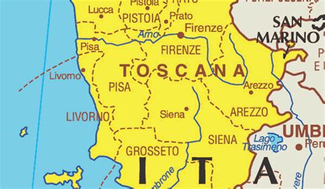 Mapa De La Toscana En Italia GudMornin