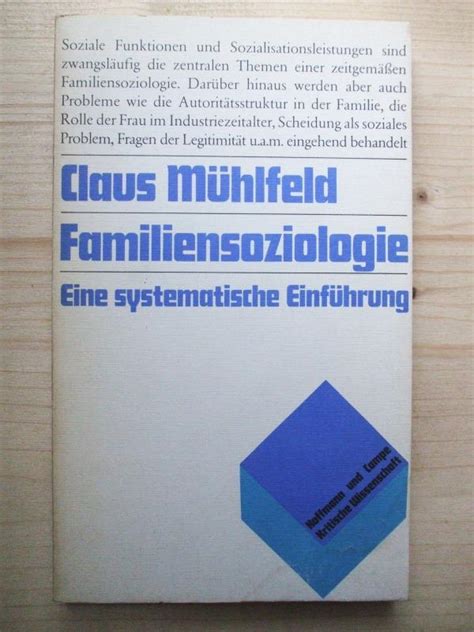 Familiensoziologie eine systematische Einführung by Mühlfeld Claus