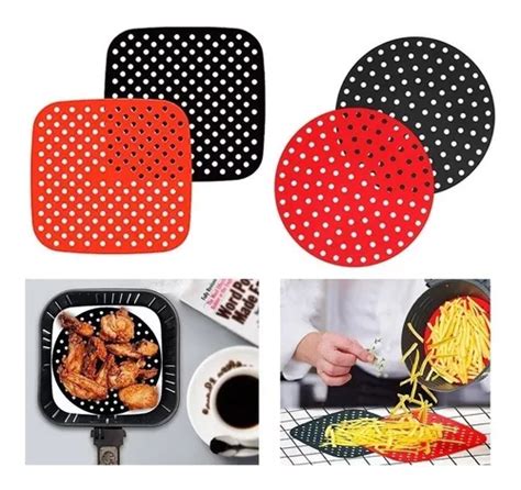 Tapete Silicone Airfryer Universal Cm Redondo Fritadeira Frete Gr Tis