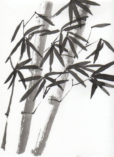 Japanese Painting Japanese Art Ink Painting Watercolor Art Bamboo