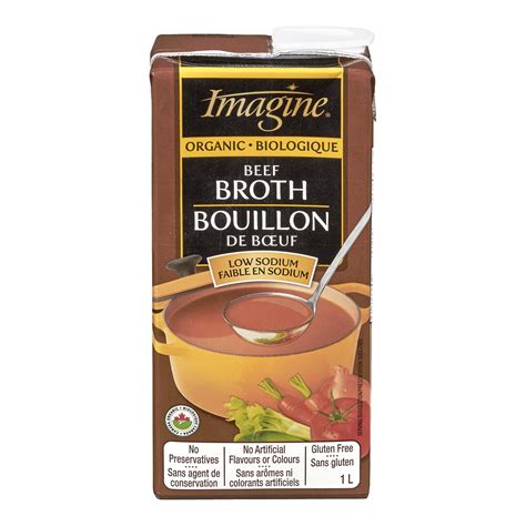 Imagine Organic Low Sodium Beef Broth 1L Whistler Grocery Service