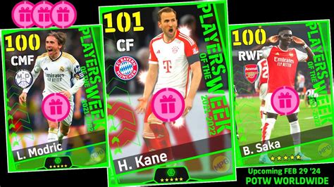 Thursday Upcoming New Potw Worldwide Pack Efootball Mobile Max