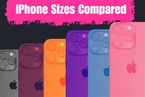 Iphone Size Comparison Chart Ranking Them All By Size